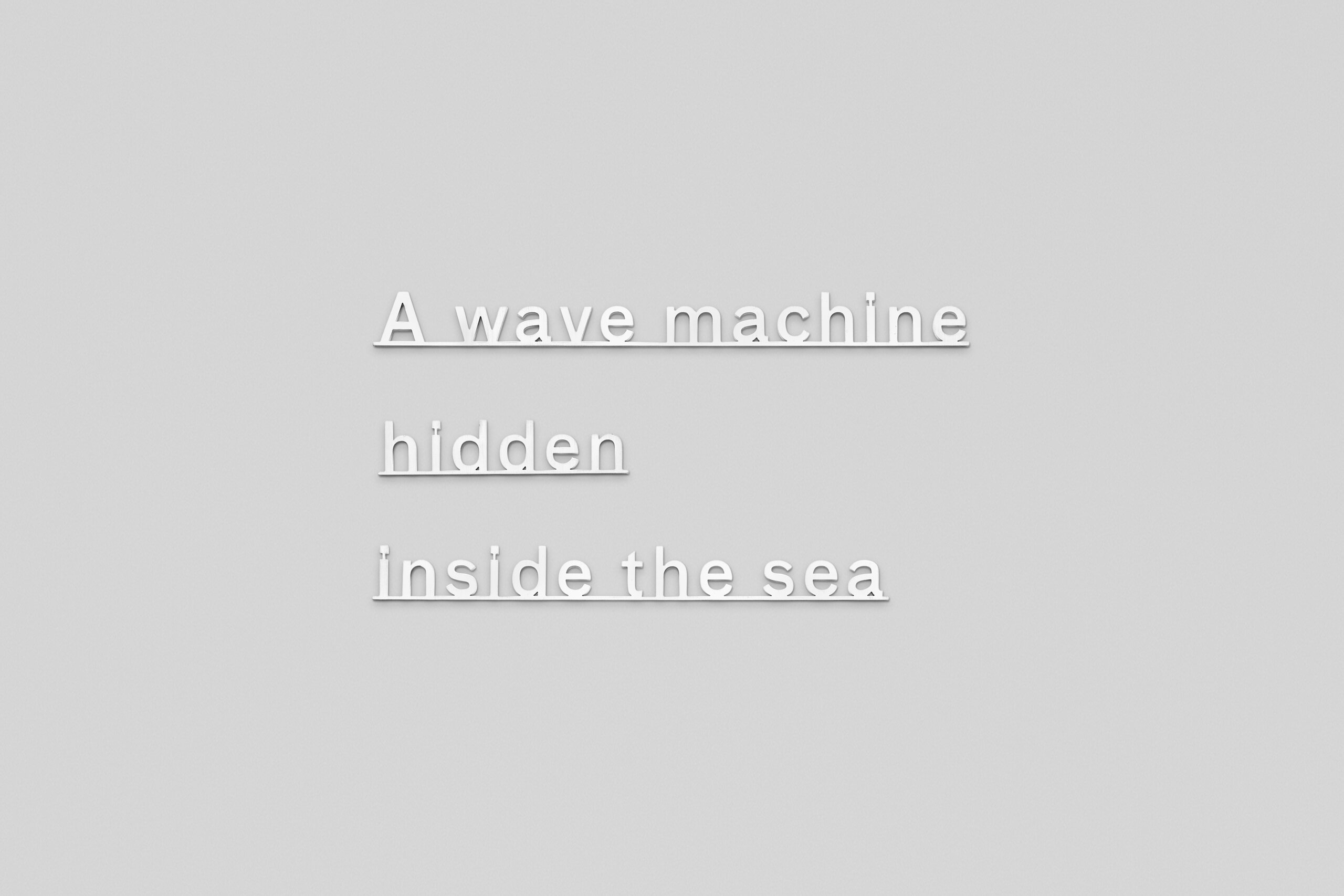 Katie Paterson, A Wave Machine Hidden Inside The Sea Photo © Ollie Harrop Courtesy Of The Artist, Ingleby Gallery, And James Cohan Gallery