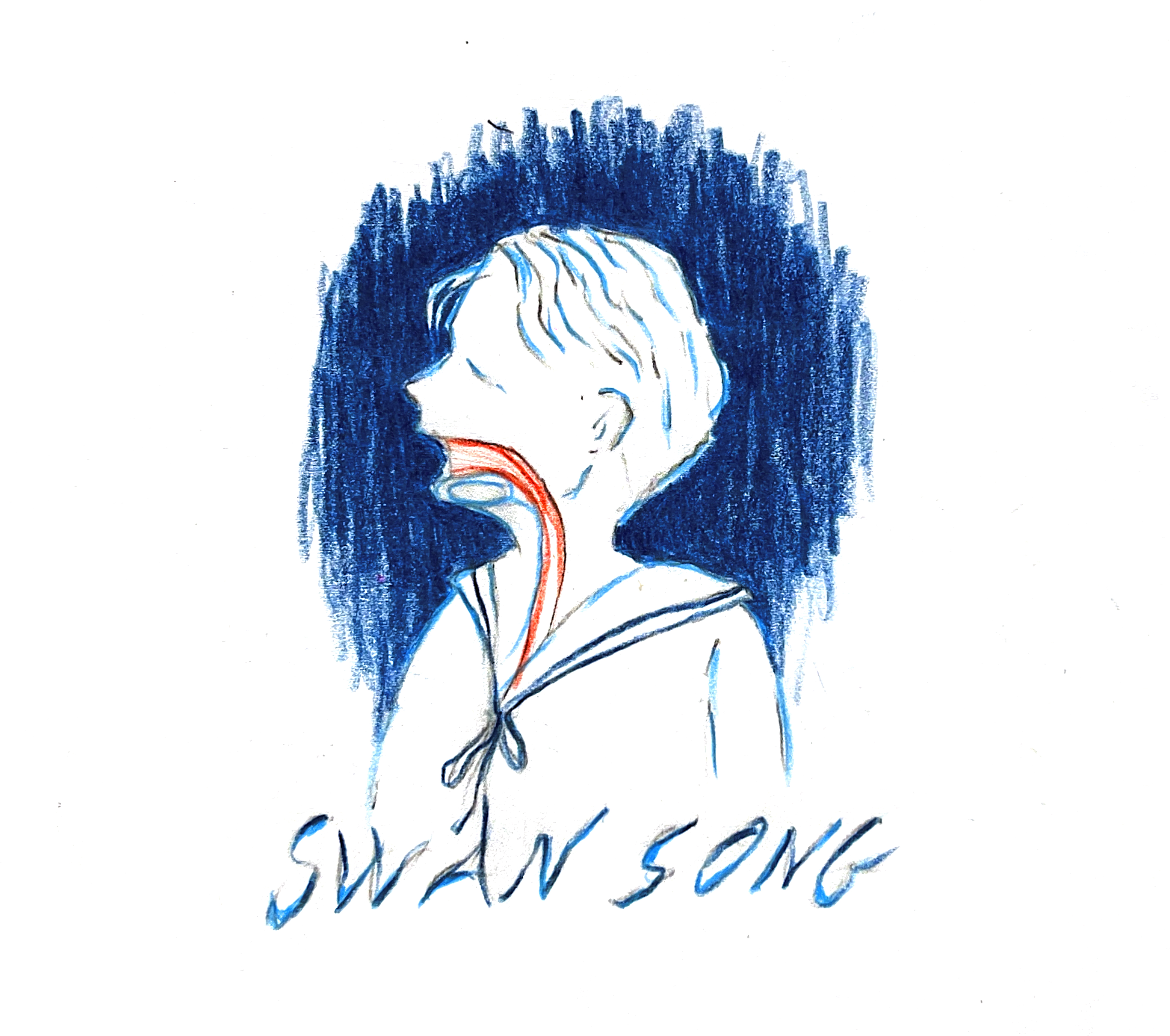 Swan Song. Tegning, Julian Juhlin. 4. Feb. 2025